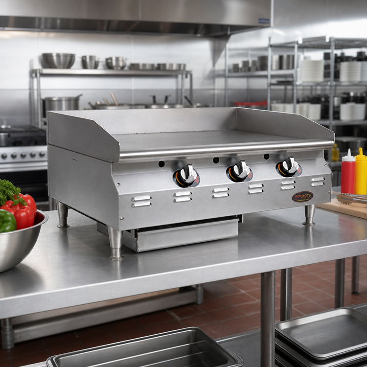 Product image #2 for RedHots Chef's Line Extra-Deep 36-Inch Countertop Natural Gas Griddle