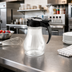 Thumbnail image #2 for Dripcut® 10 oz Clear Polycarbonate Syrup Server with Black Plastic Top