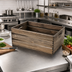 Thumbnail image #2 for Full-Size Rectangular Vintage Wood Serving Crate