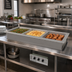 Thumbnail image #2 for Advance Tabco Slimline Drop-In Electric Sealed Hot Food Well, 3-Well, 208/240V, with Drains
