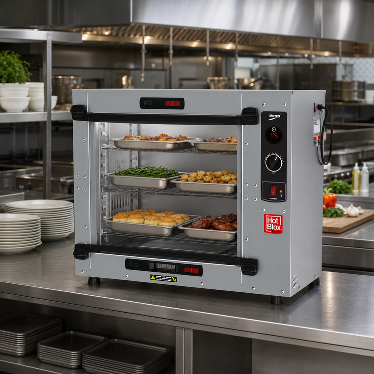 Product image #3 for Metro HotBlox Xpress S4 Pass-Thru Quick-Pick Heated Holding Cabinet