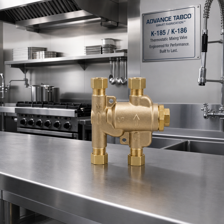 Product image #2 for Advance Tabco Thermostatic Mixing Valve for K-185 and K-186 Faucets