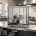 Thumbnail image #2 for QuadTruss Mini Stationary Security Cage with 2 Locking Doors, Chrome-Plated, 50 x 26 x 40 Inches