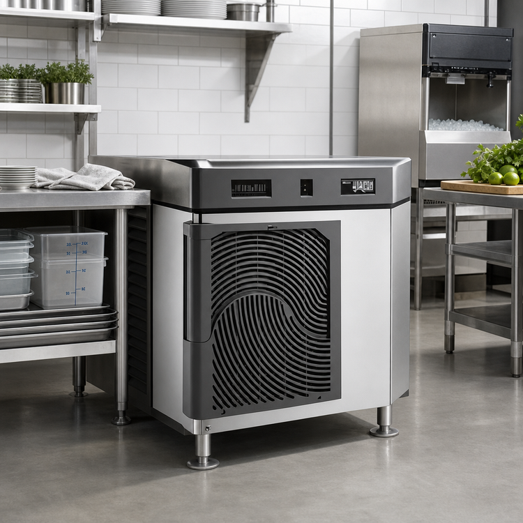 Product image #2 for RIDE Ice Machine Stand for Maestro Plus 414A, Stainless Steel Enclosed Cabinet