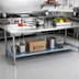 Thumbnail image #2 for Sapphire Manufacturing 79-Inch x 19-Inch Galvanized Steel Work Table Undershelf