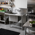 Thumbnail image #2 for John Boos Pro-Bowl 1-Compartment Stainless Steel Sink with Right Drainboard and Boxed Backsplash, 40-3/16 x 29-1/2 x 44-1/16 Inches