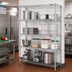 Thumbnail image #2 for Eagle Group 4-Tier Chrome-Plated Wire Shelving Starter Unit, 60W x 21D x 63H