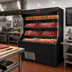 Thumbnail image #2 for Howard-McCray 32E Series Self-Contained Meat Open Merchandiser, 50-Inch Open Front Vertical Case, Black, LED Lighting