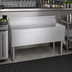 Thumbnail image #2 for Glastender Free-Standing Stainless Steel Underbar Drainboard with Removable Perforated Insert, 48 x 19 Inches