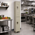 Thumbnail image #2 for Omcan 2-Tier Floor-Mounted Steel Locker — 12 Inches W x 18 Inches D x 78 Inches H