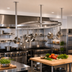 Thumbnail image #2 for John Boos 79-1/4-Inch Boat-Shaped Ceiling-Mounted Stainless Steel Pot Rack with 21 Double Hooks