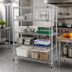 Thumbnail image #2 for Eagle Group 4-Tier Stainless Steel Wire Starter Shelving Unit, 60 x 21 x 63 Inches