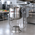 Thumbnail image #2 for Crown DPT-80 80 Gallon Direct Steam Tilting Kettle with Pedestal Base