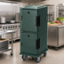 Thumbnail image #3 for Cambro Ultra Camcart Double-Compartment Front-Loading Insulated Food Pan Carrier, Security Package, Kentucky Green
