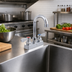 Thumbnail image #2 for John Boos PBF-4DM-3GLF Heavy Duty Low-Lead Deck-Mount Faucet with 3-Inch Gooseneck Spout, 4-Inch Centers