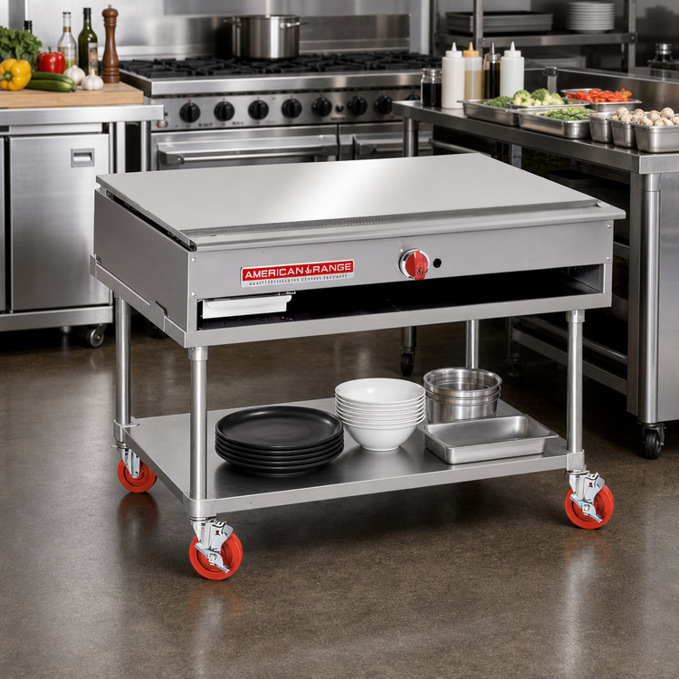 Product image #2 for American Range Culinary Series 24-Inch Gas Teppan-Yaki Japanese Style Griddle