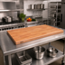Thumbnail image #2 for Boos Block American Cherry Blended Edge Grain Kitchen Countertop, 48 x 25 x 1-1/2 Inches
