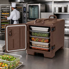 Thumbnail image #3 for Cambro 1318CC131 Insulated Stackable Combo Carrier for 13 x 18-Inch Half-Size Sheet Pans, Polyethylene, Removable Door