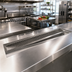 Thumbnail image #2 for Advance Tabco TA-529 9-Foot Drop-In Stainless Steel Urn Trough with Louvered Cover and Drain