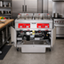 Thumbnail image #3 for Vulcan 46-1/2-Inch Wide Three-Battery Free-Standing Electric Deep Fryer with KleenScreen PLUS Filtration, Digital Controls, 50 lb. Per Vat