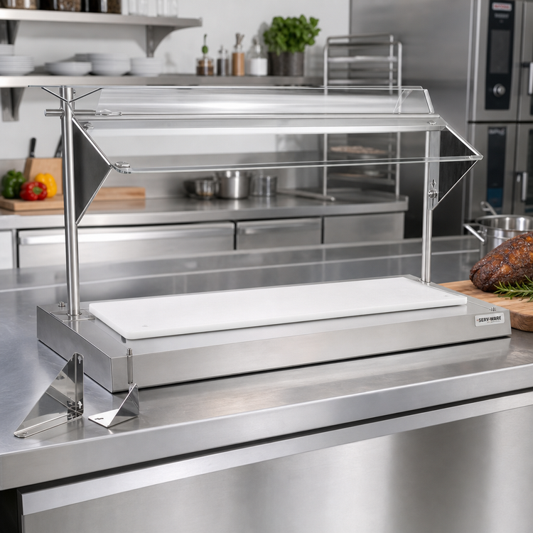 Product image #3 for Serv-Ware CBK-5 Stainless Steel Cutting Board Kit for EST5-1 Carving Station