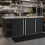 Thumbnail image #2 for Micro Matic USA Pro-Line MBB78BC-E Three-Section Dual-Temperature Beer Dispenser, 80 Inch, 12 1/6 Slim Barrel Keg Capacity, 8 Faucets