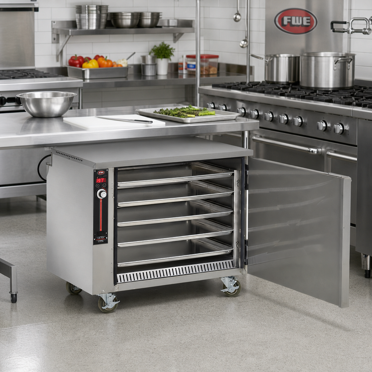 Product image #2 for FWE Handy Line Undercounter Mobile Side-Loading Heated Cabinet, 7 Full-Size Sheet Pan Capacity