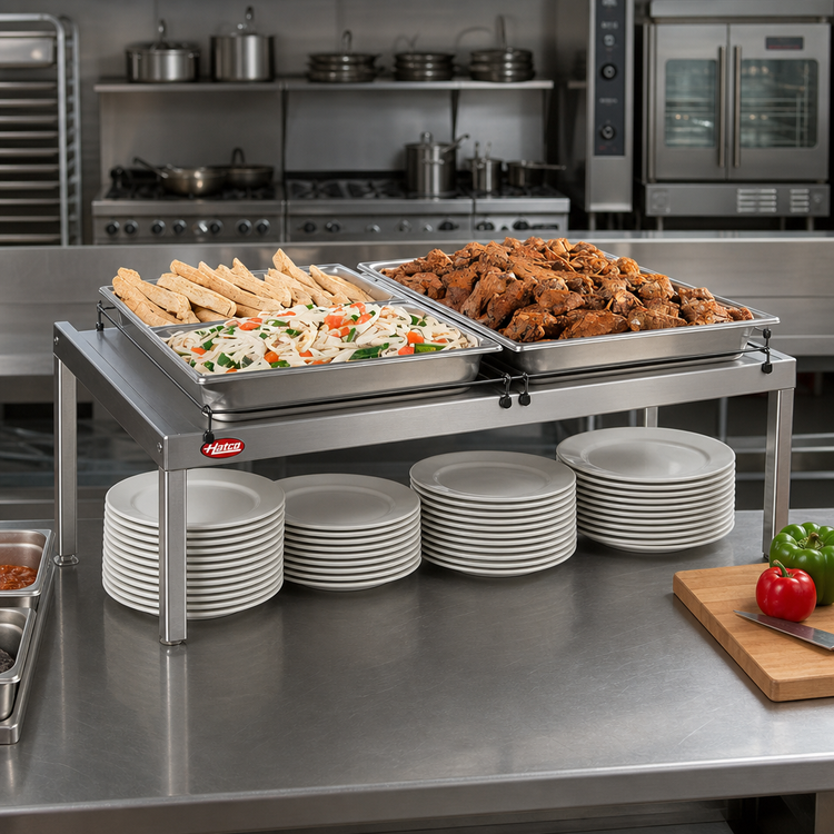 Product image #2 for Hatco Glo-Ray® 30-Inch Freestanding Heated Shelf, 9-3/4-Inch Deep, Stainless Steel Top