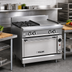 Thumbnail image #2 for Vulcan V Series 36-Inch Heavy Duty Gas Range with 2 Open Burners, 24-Inch Manual Griddle and Convection Oven Base