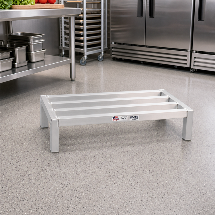 Product image #2 for New Age Heavy Duty Aluminum Dunnage Rack, 24 W x 20 D x 12 H, 3000 lb. Capacity