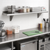 Thumbnail image #2 for Advance Tabco 84 Inch W x 18 Inch D Wall-Mounted Stainless Steel Shelf, 18 Gauge 430 Satin Finish