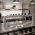 Thumbnail image #2 for Glastender 16-Faucet Air-Cooled Countertop Pipe Pass-Thru Draft Dispensing Tower