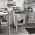 Thumbnail image #2 for CHOICE Deluxe Freestanding Underbar Hand Sink Unit, 12 Inch Wide, with Faucet, Soap & Paper Towel Dispensers