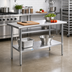 Thumbnail image #3 for 48-Inch x 24-Inch Stainless Steel Prep and Work Table with Undershelf