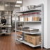 Thumbnail image #3 for Cambro Camshelving Premium Solid Add-On Polymer Shelving Unit, 21 x 72 x 84 Inches, 4-Tier