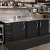 Thumbnail image #2 for Beverage-Air 94-Inch Direct Draw Beer Dispenser with 3 Solid Doors, 5-Keg Capacity, and Dual Faucet Towers