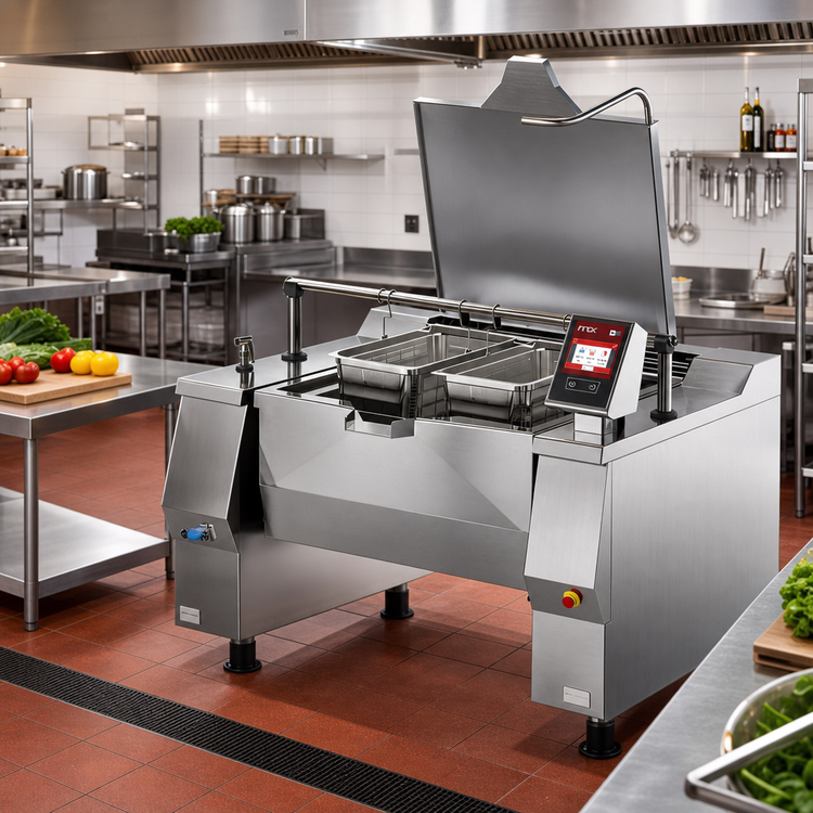 Product image #2 for Betterpan UDBRG048CV1 48 Gallon Gas Tilting Skillet Braising Pan