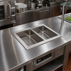 Thumbnail image #2 for Vollrath FC-4DH-02120-I 2-Well Dry Drop-In Hot Food Well, Insulated Stainless Steel, Full-Size Pans, 120V, Infinite Controls