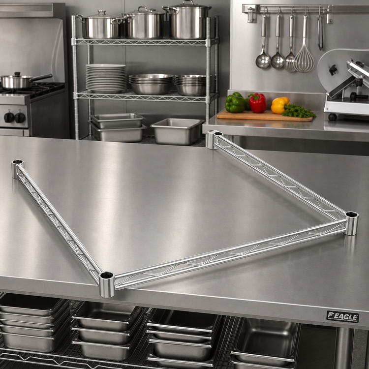 Product image #2 for Eagle 3-Sided Double Truss Frame, 72 x 30 Inches, Chrome-Plated