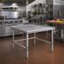 Thumbnail image #2 for John Boos 36 Inch x 36 Inch x 24 Inch Stainless Steel Equipment Stand with 1-1/2 Inch Upturn