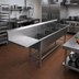 Thumbnail image #2 for John Boos Pro-Bowl 4-Compartment Stainless Steel Sink with 36-Inch Left Drainboard, 14-Gauge