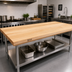 Thumbnail image #2 for John Boos Boos Block 132-Inch x 36-Inch Edge Grain Northern Hard Rock Maple Kitchen Countertop, 1-1/2-Inch Thick, Varnique Finish