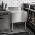 Thumbnail image #2 for CHOICE Stainless Steel Underbar Filler Board, 18-Inch x 19-Inch, Flat Top, 4-Inch Backsplash