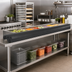 Thumbnail image #2 for Cambro Versa Food Bar 6 Ft Black Tray Rail