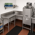 Thumbnail image #2 for Eagle Group Spec-Master Corner Clean Dishtable, 60-Inch Machine-to-Corner x 60-Inch Corner-to-End, Right-to-Left, 14/304 Stainless Steel
