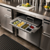 Thumbnail image #2 for Glastender Underbar Partial Condiment Drawer Insert, 16-Inch Door Opening, Side-Serviced, Low Profile, 8-Cup