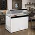 Thumbnail image #2 for Master-Bilt DD-46 Floor Model Ice Cream Dipping/Display Freezer Merchandiser with Slanted Glass, 8 Display Tubs, 4 Storage Tubs, 115V