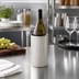 Thumbnail image #3 for American Metalcraft Fluted Double-Wall Stainless Steel Wine Cooler