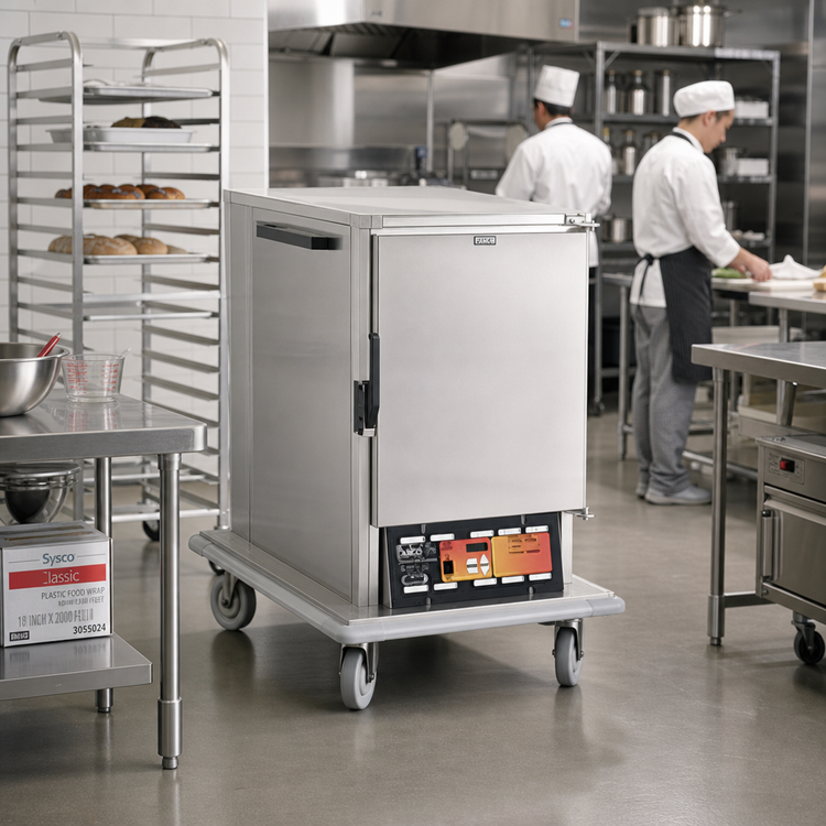 Product image #2 for Panco Half-Size Heated/Proofing Holding Cabinet, Narrow Width, Non-Insulated, Solid Door, 8 Full-Size Pan Capacity