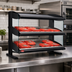 Thumbnail image #2 for Hatco HXMS-36D 36-Inch Slanted Heated Countertop Food Merchandiser Warmer with Dual Shelves